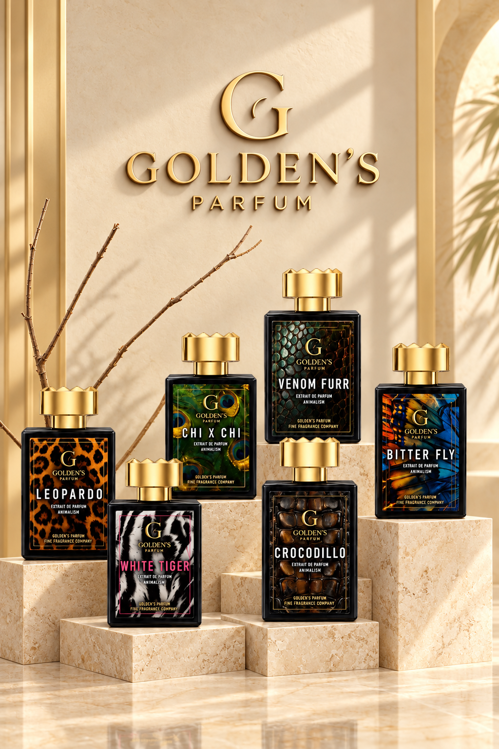Koleksioni Animalism me gjashtë parfume Golden’s